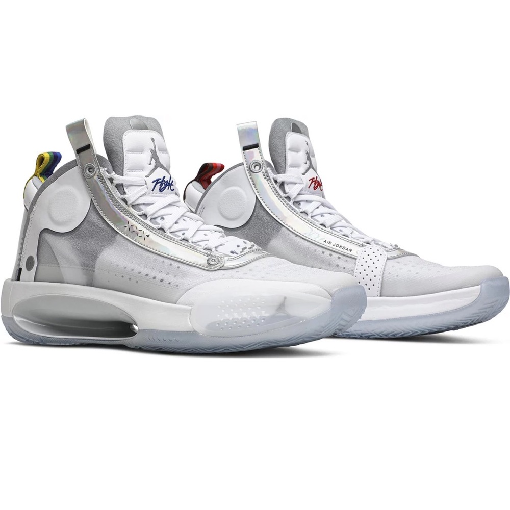Jordan XXXIV brand new metallic white size 7